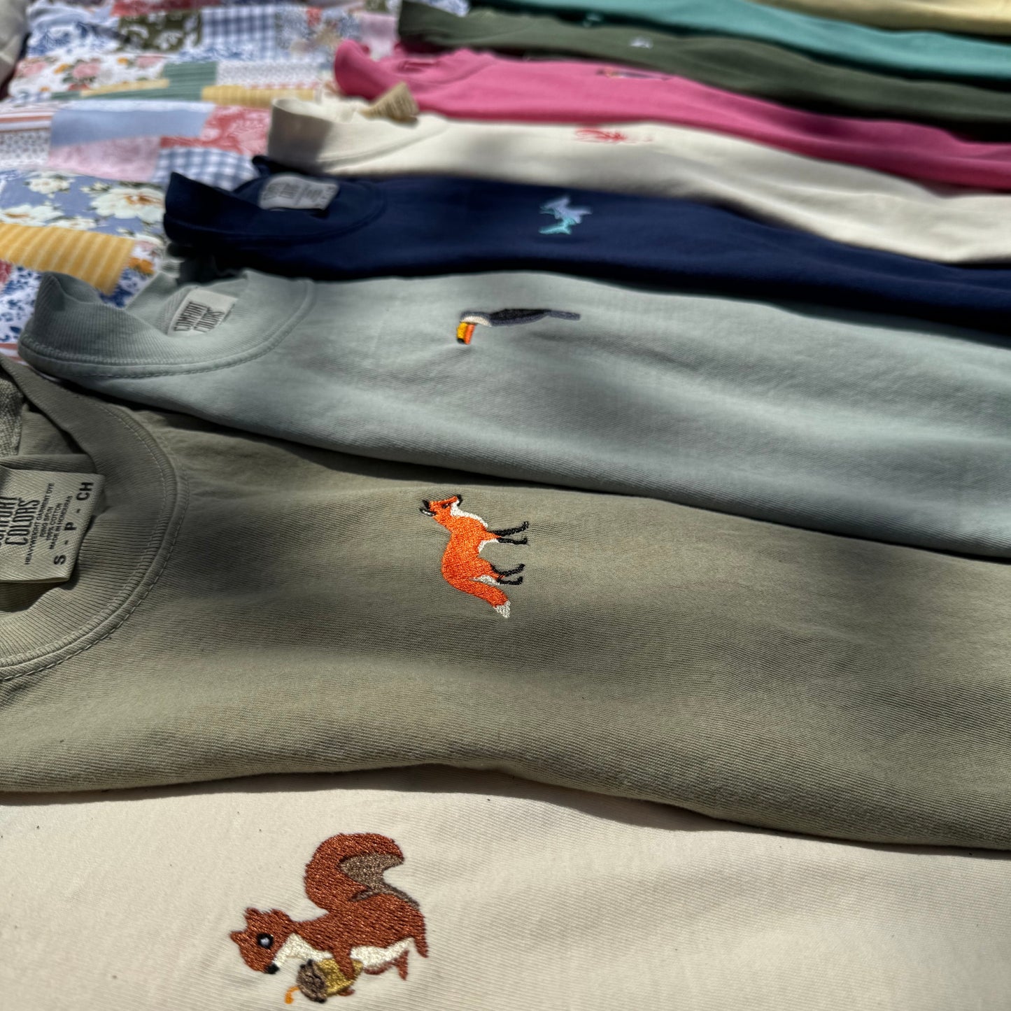 Whale Embroidered T-Shirt