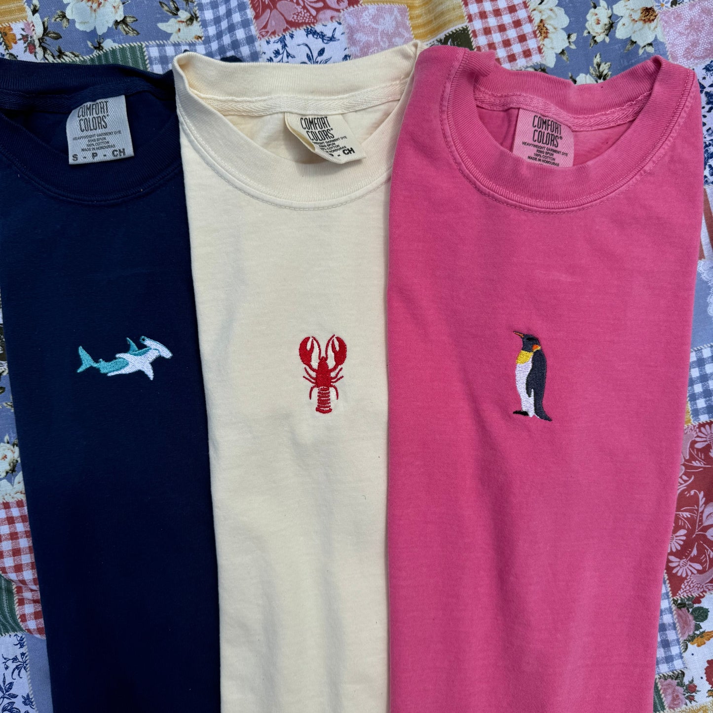 Lobster Embroidered T-Shirt