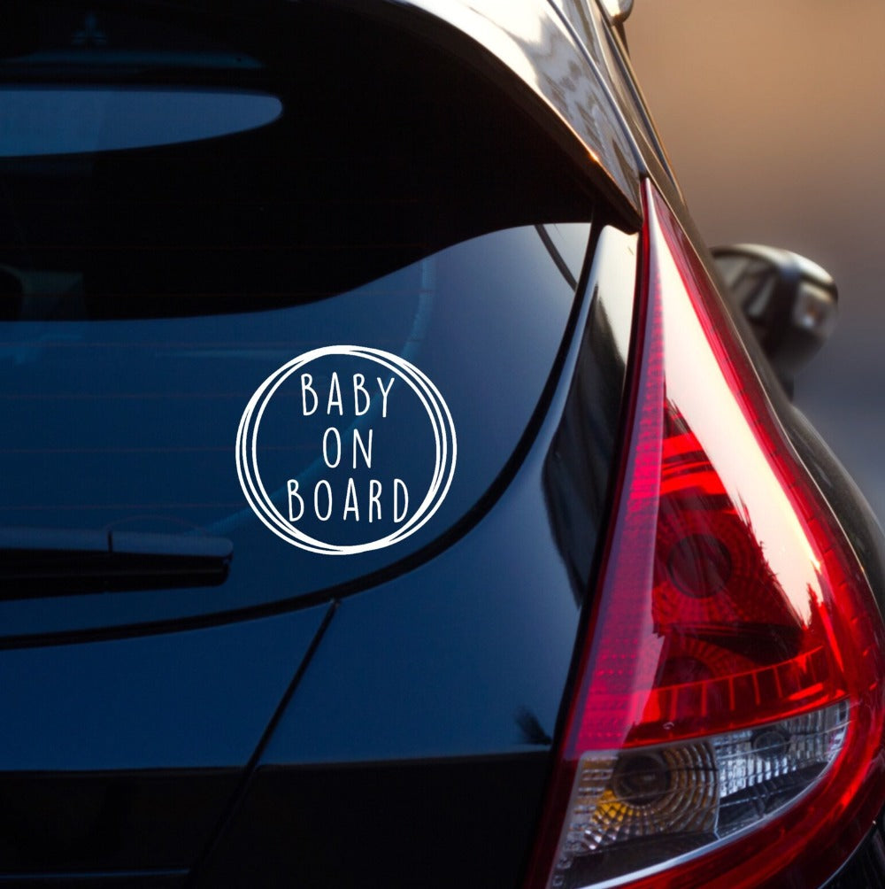 Baby on Board Car Sticker, Car Window Decal
