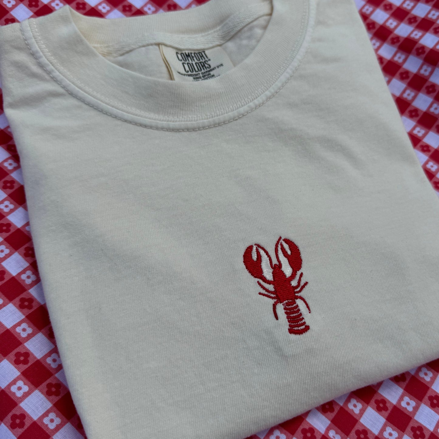 Lobster Embroidered T-Shirt