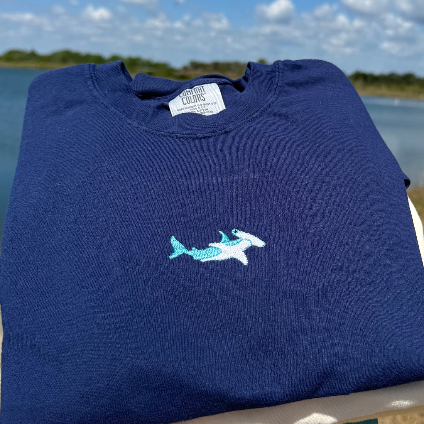 Hammerhead Shark Embroidered Tshirt