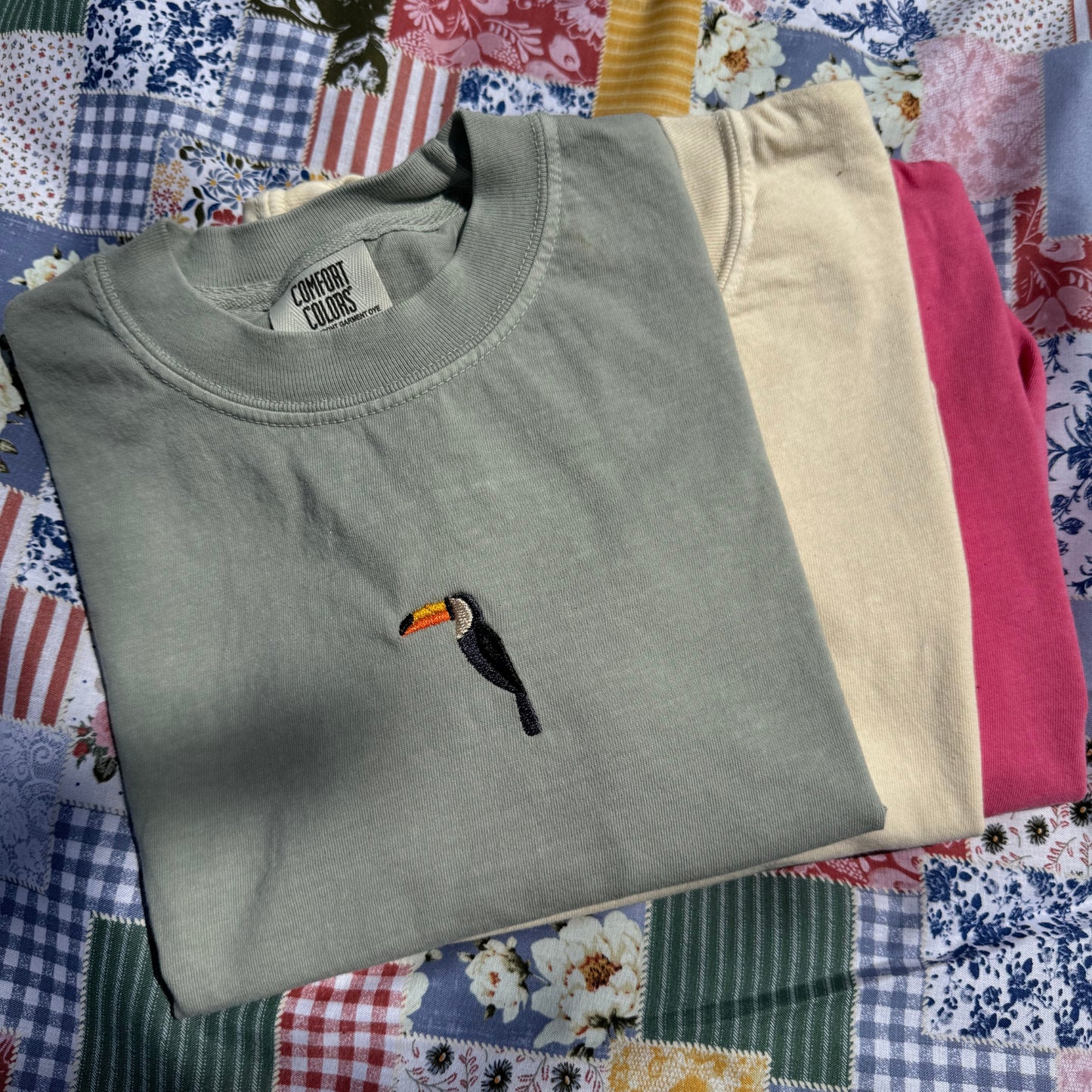 Toucan Embroidered T-Shirt