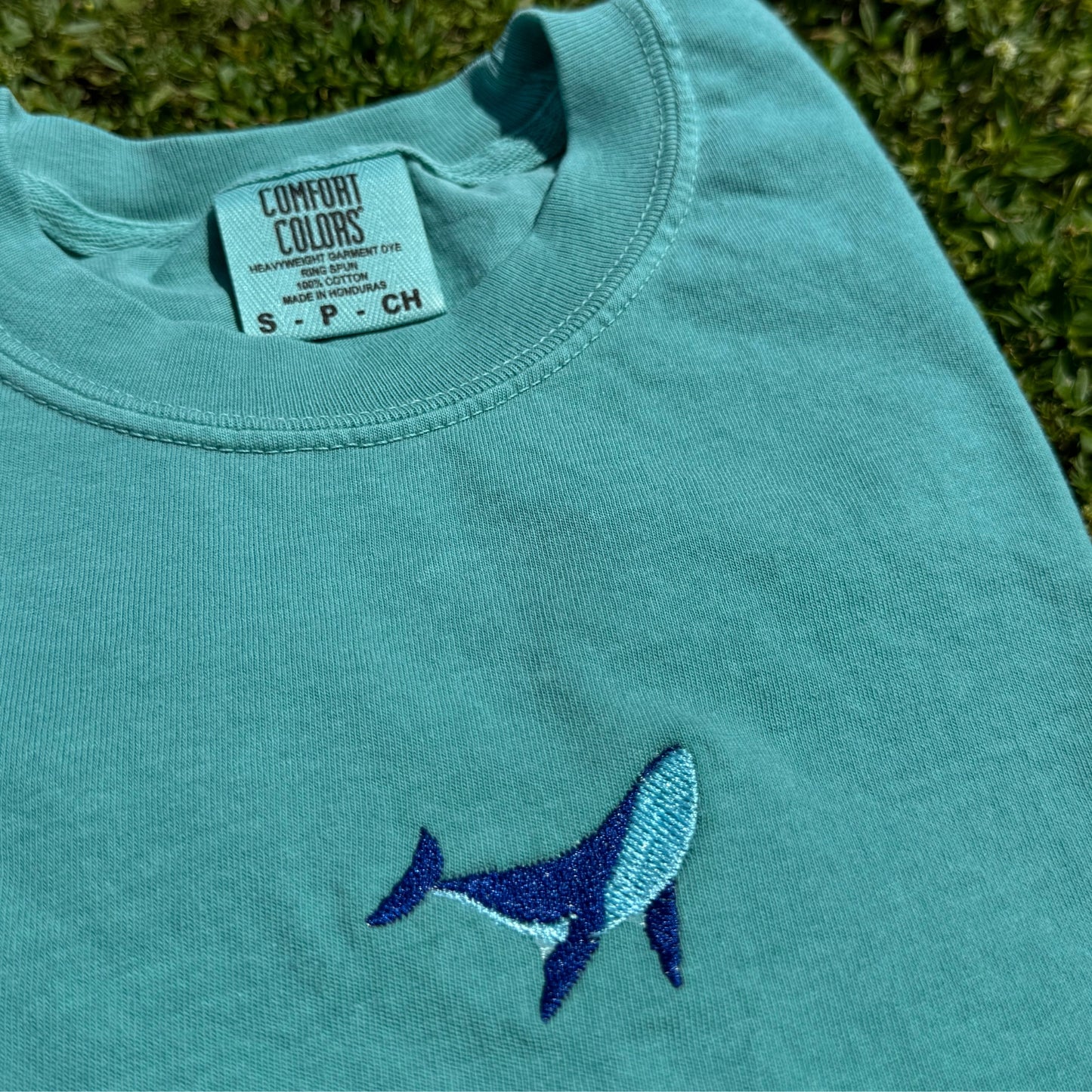 Whale Embroidered T-Shirt