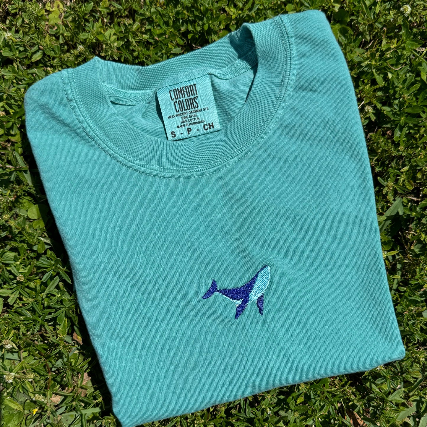Whale Embroidered T-Shirt