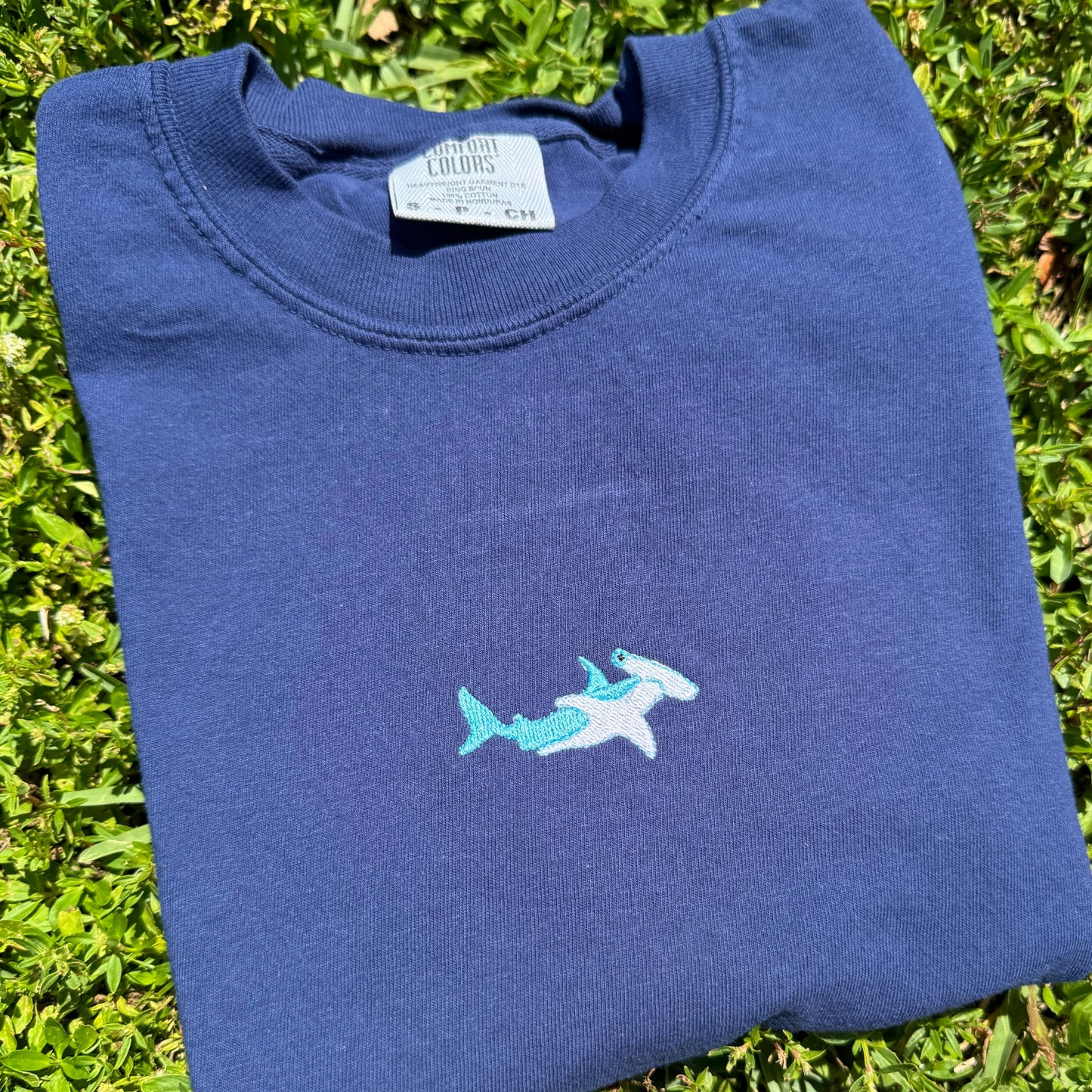 Hammerhead Shark Embroidered Tshirt