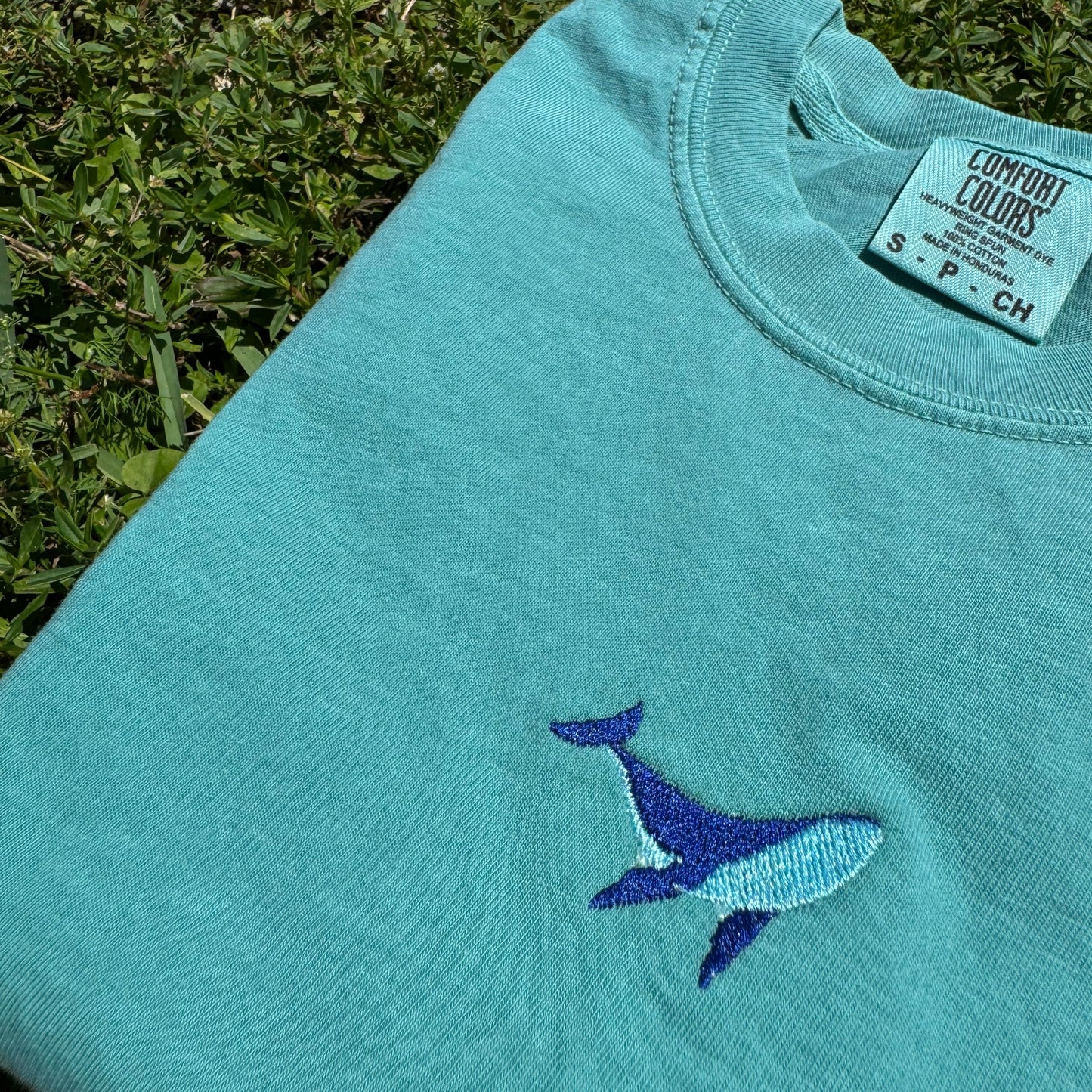 Whale Embroidered T-Shirt