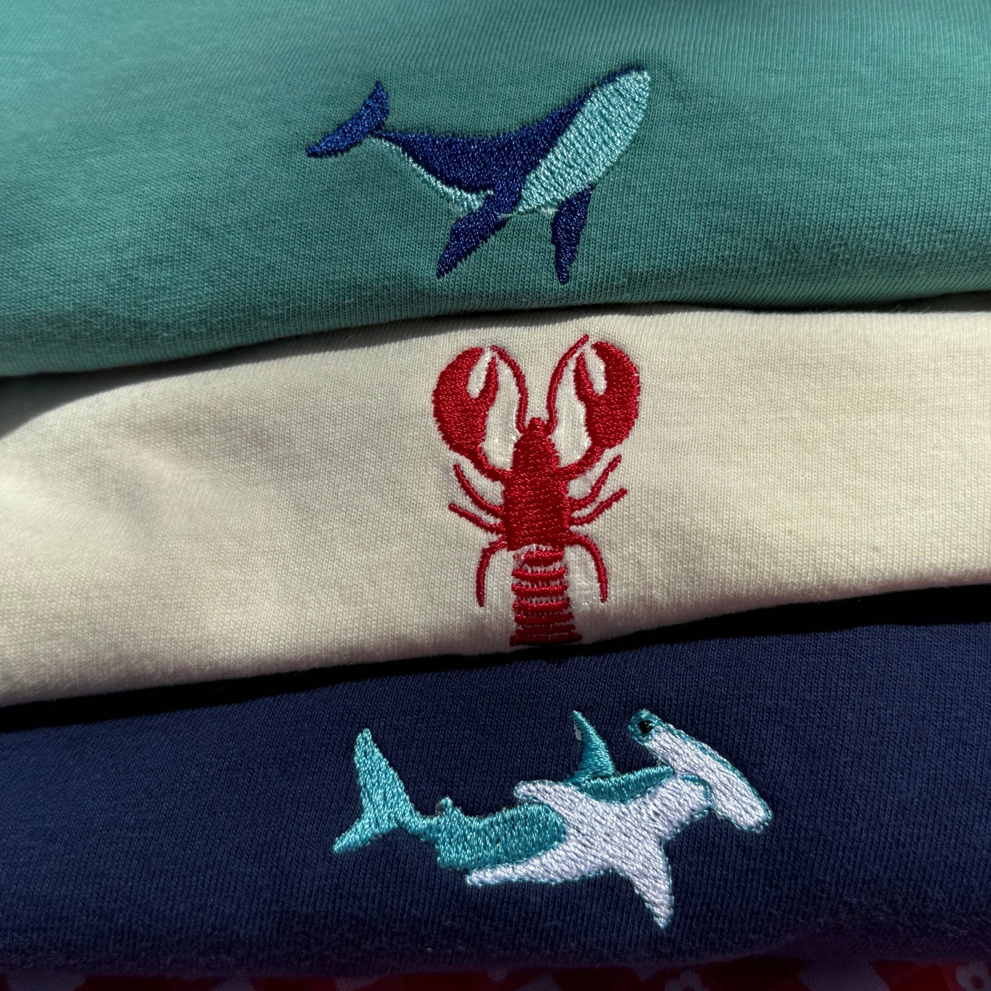 Whale Embroidered T-Shirt