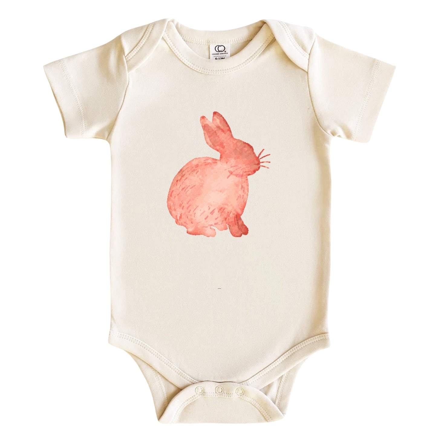 Watercolor Rabbit Baby Bodysuit