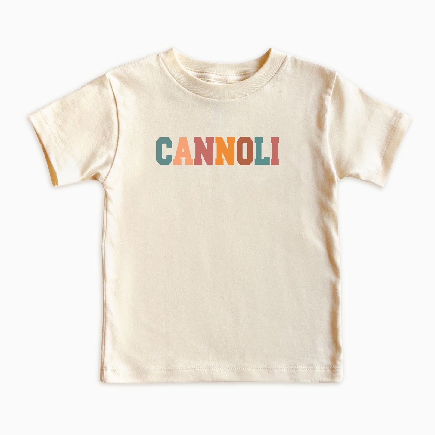 Cannoli Kids Shirt – Retro Typography Food Lover