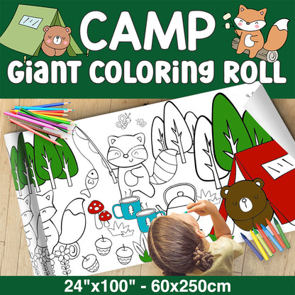 GIANT Coloring Paper Activity Roll for Kids, 24"x100", Under the Sea