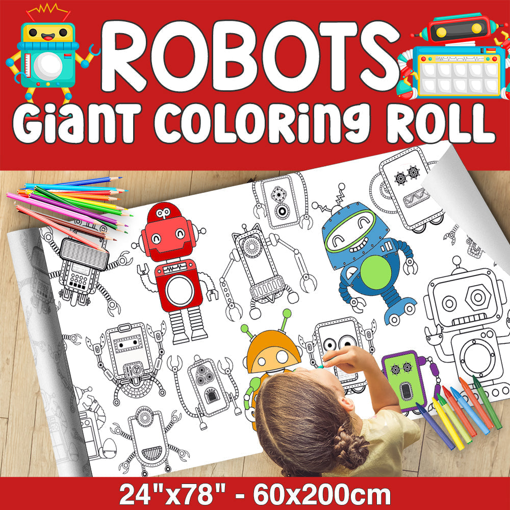 GIANT Coloring Paper Activity Roll for Kids, 24"x100", Under the Sea