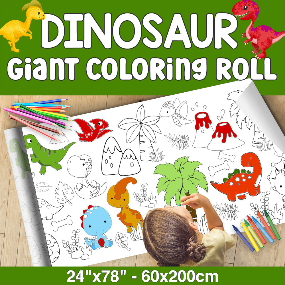 Dinosaur Coloring Roll