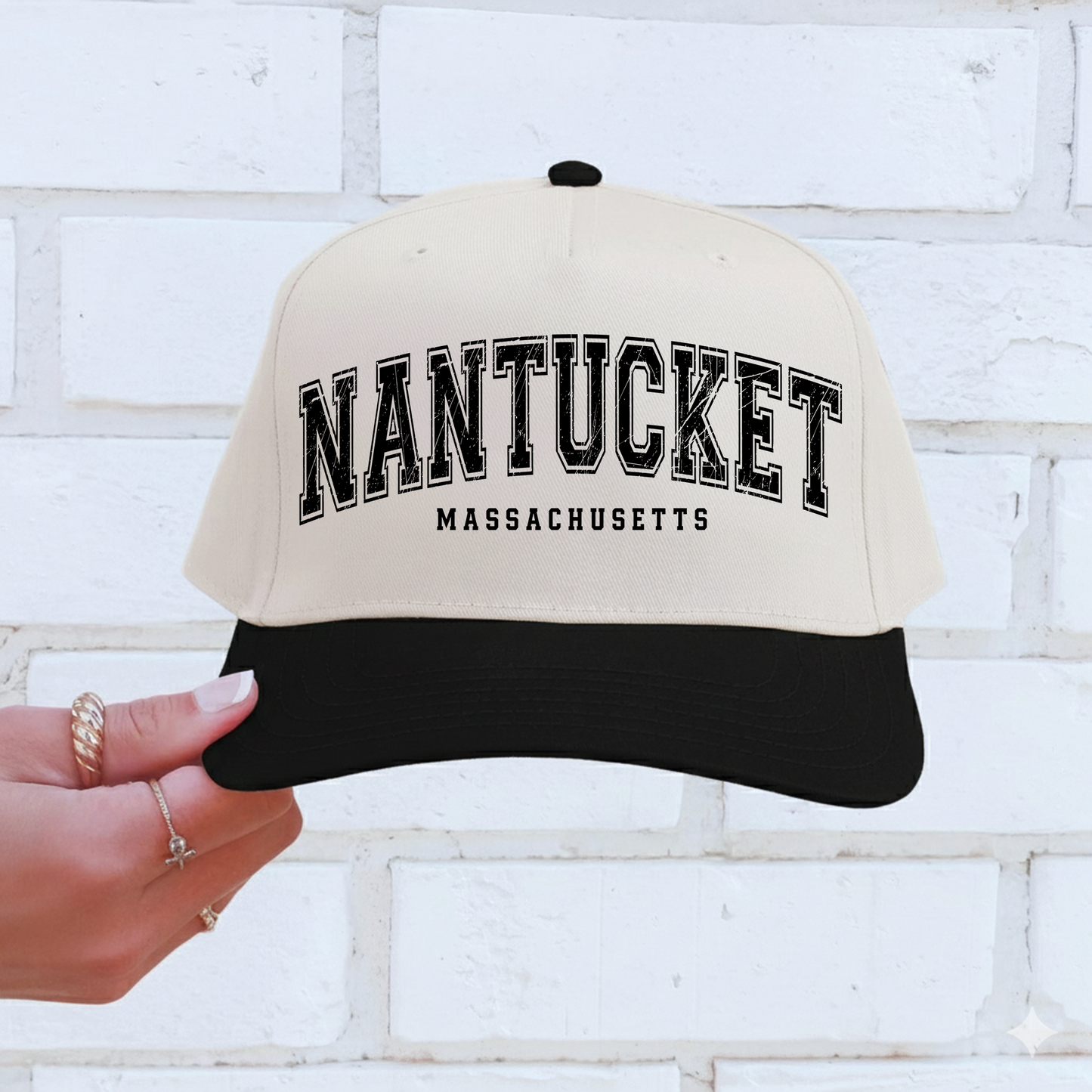 Nantucket Massachusetts Vintage Trucker Hat