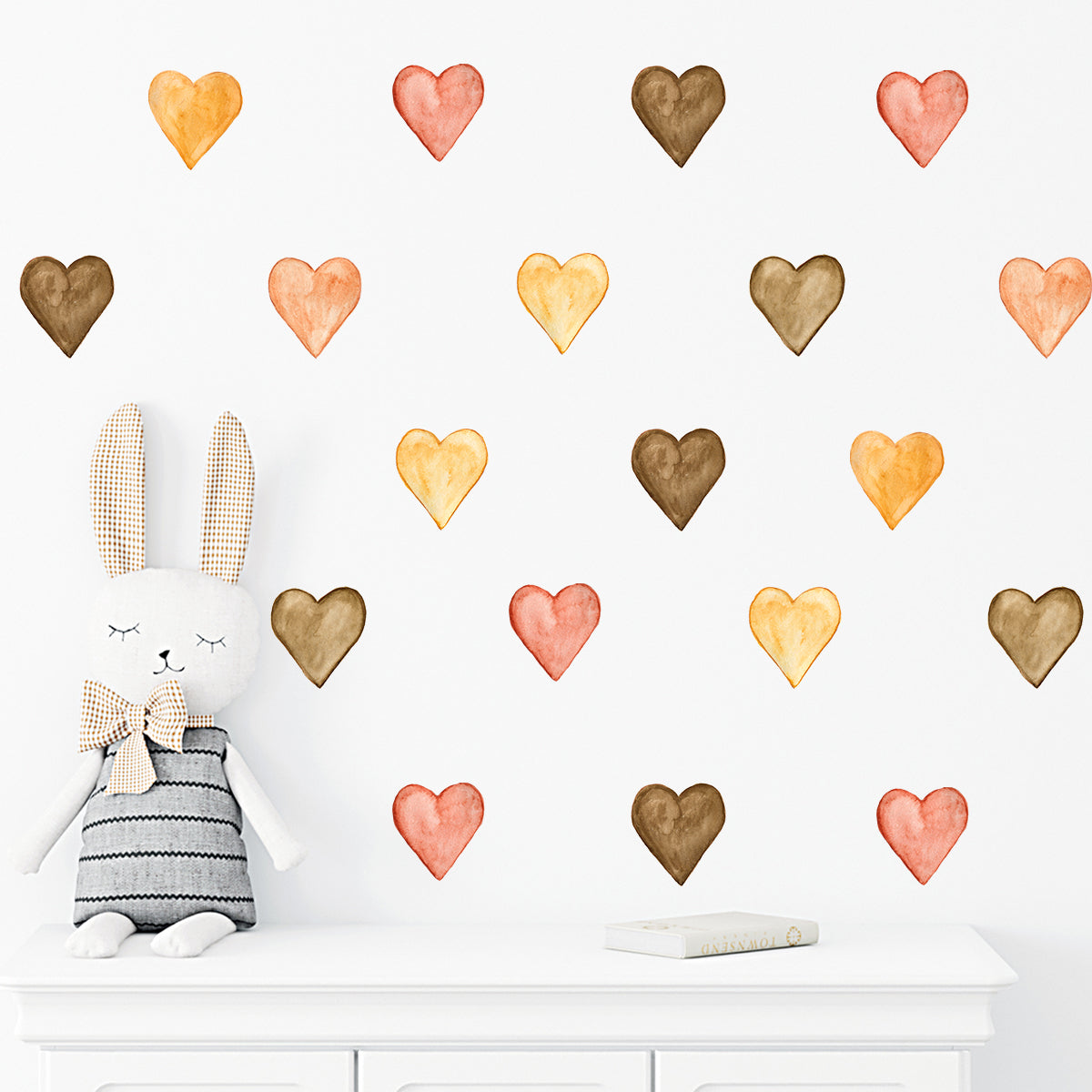 Boho Hearts Wall Decal Stickers