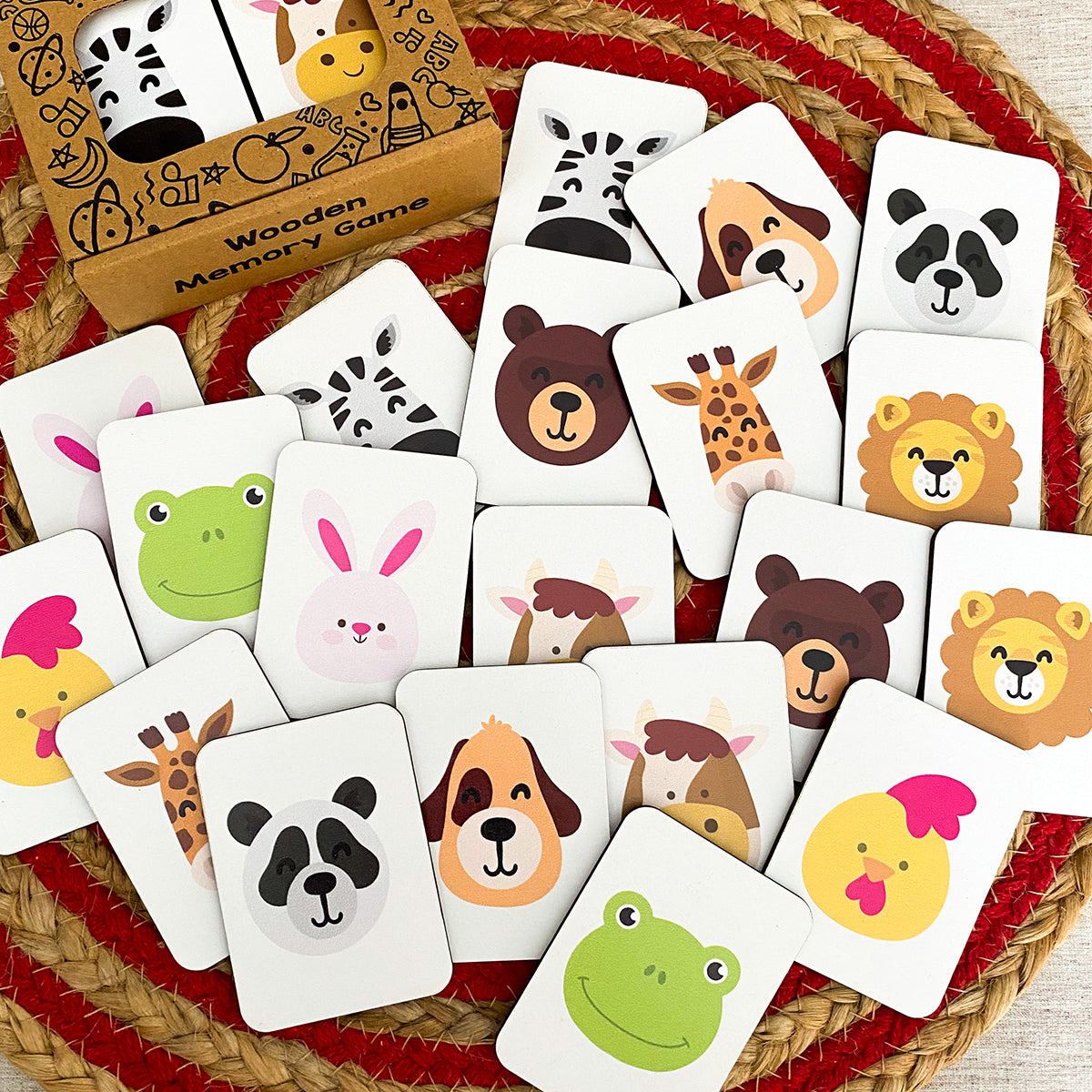 Animals Wooden Memory Game for Kids