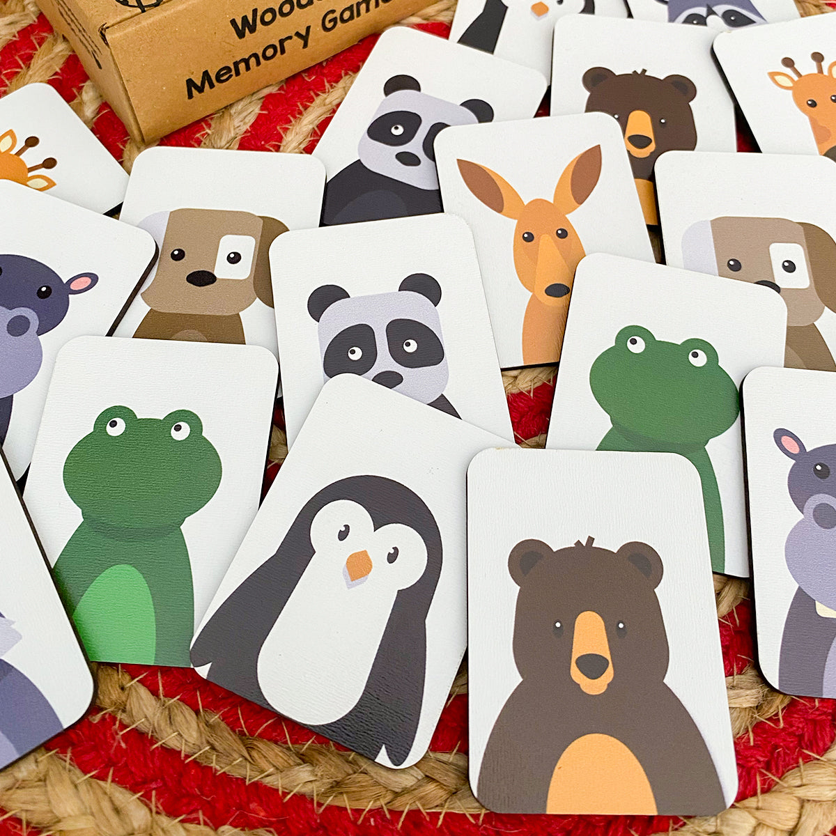 Animals Wooden Memory Game for Kids