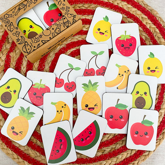 Fruits Wooden Memory Game for Kids