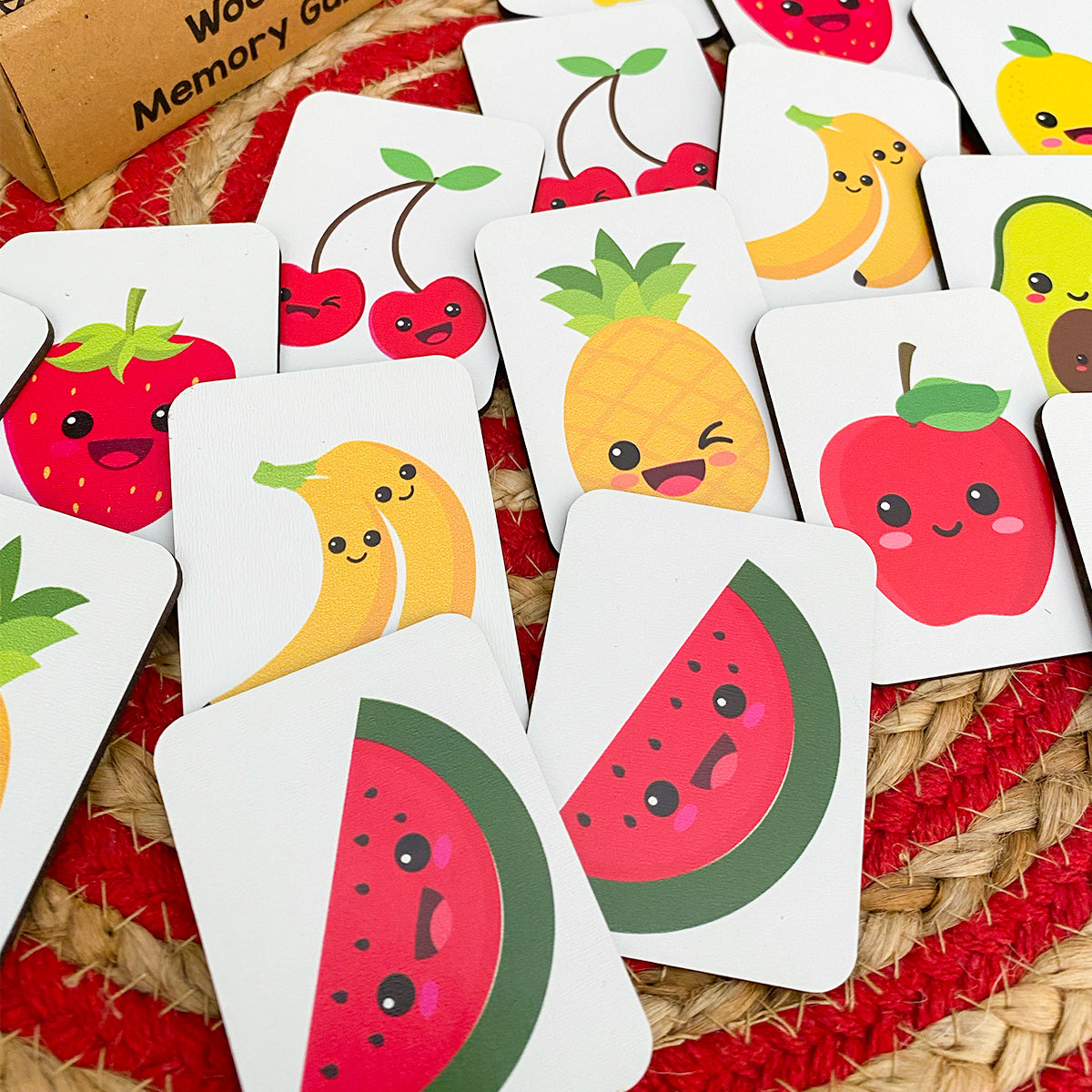 Fruits Wooden Memory Game for Kids