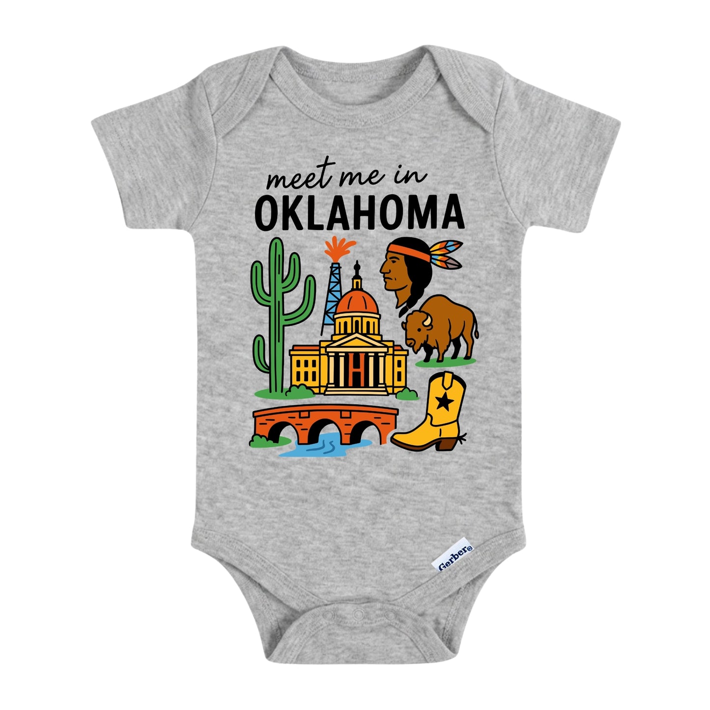 Oklahoma Baby Onesie® - Kids Vacation T-Shirt