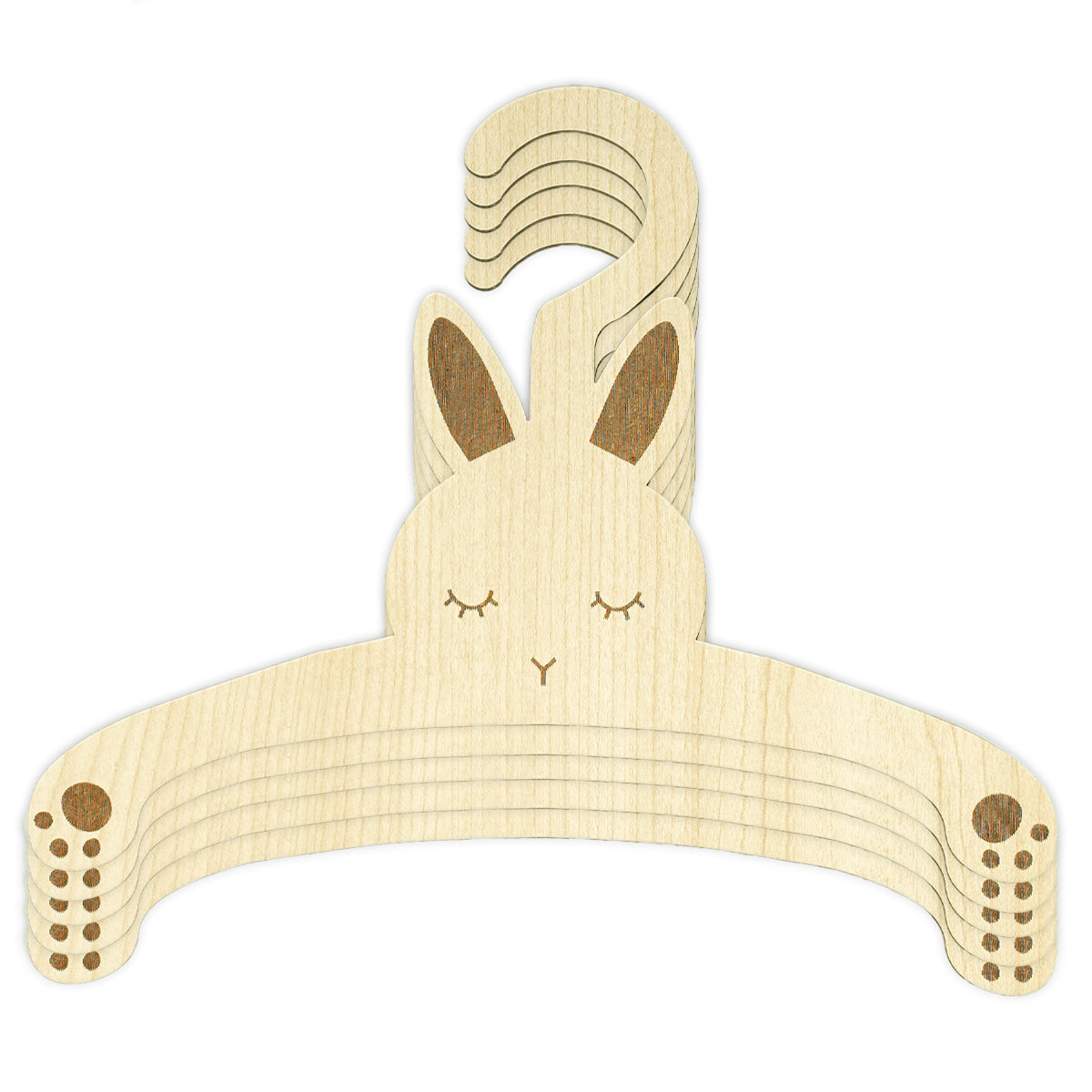 Wooden Animal Baby Hangers, Wooden Baby Closet Hangers