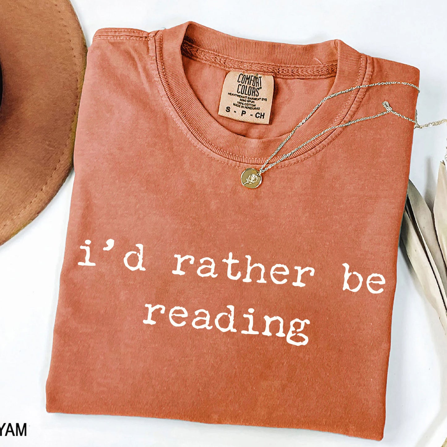 I'd Rather Be Reading - Funny Bookworm T-Shirt