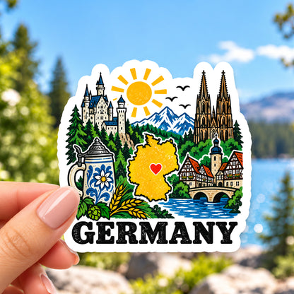 Germany Retro Sticker