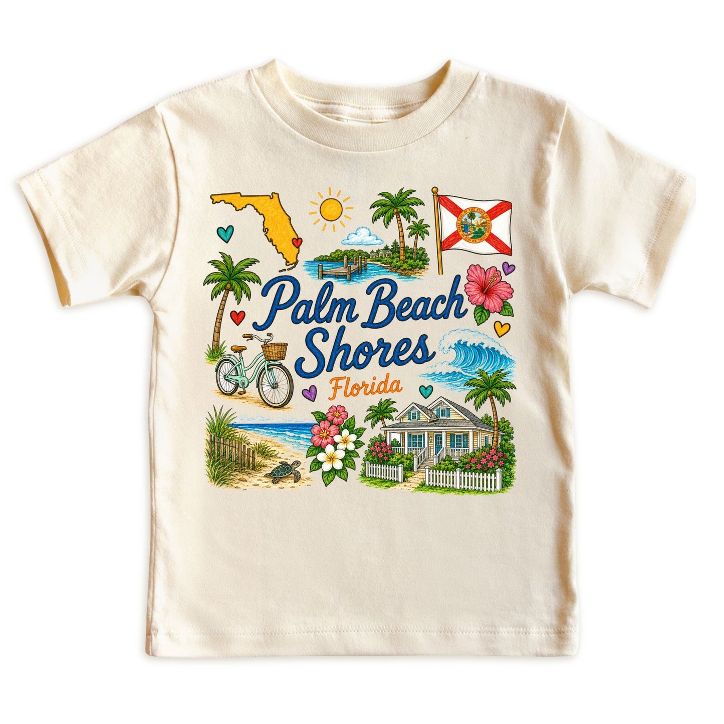 Palm Beach Shores Florida Baby Bodysuit for Boys Girls