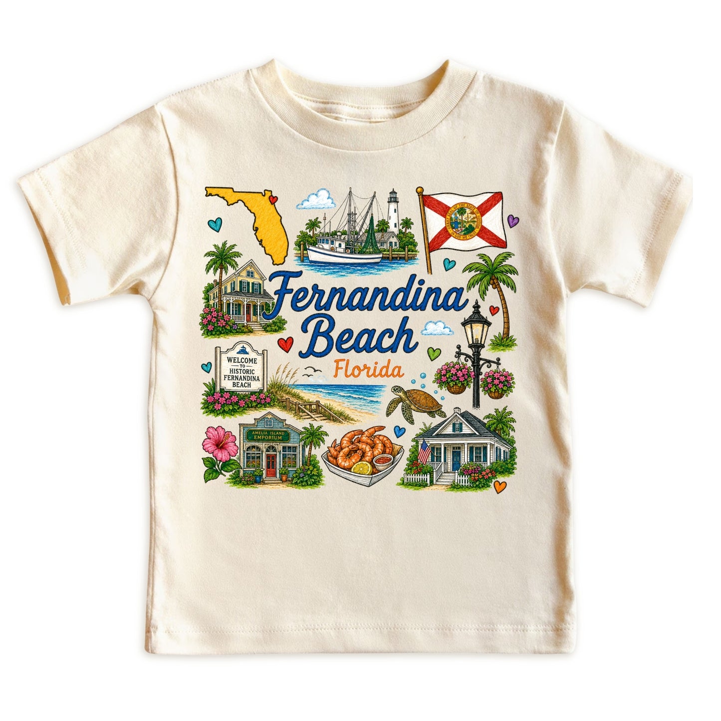 Fernandina Beach Florida Kids T-Shirt