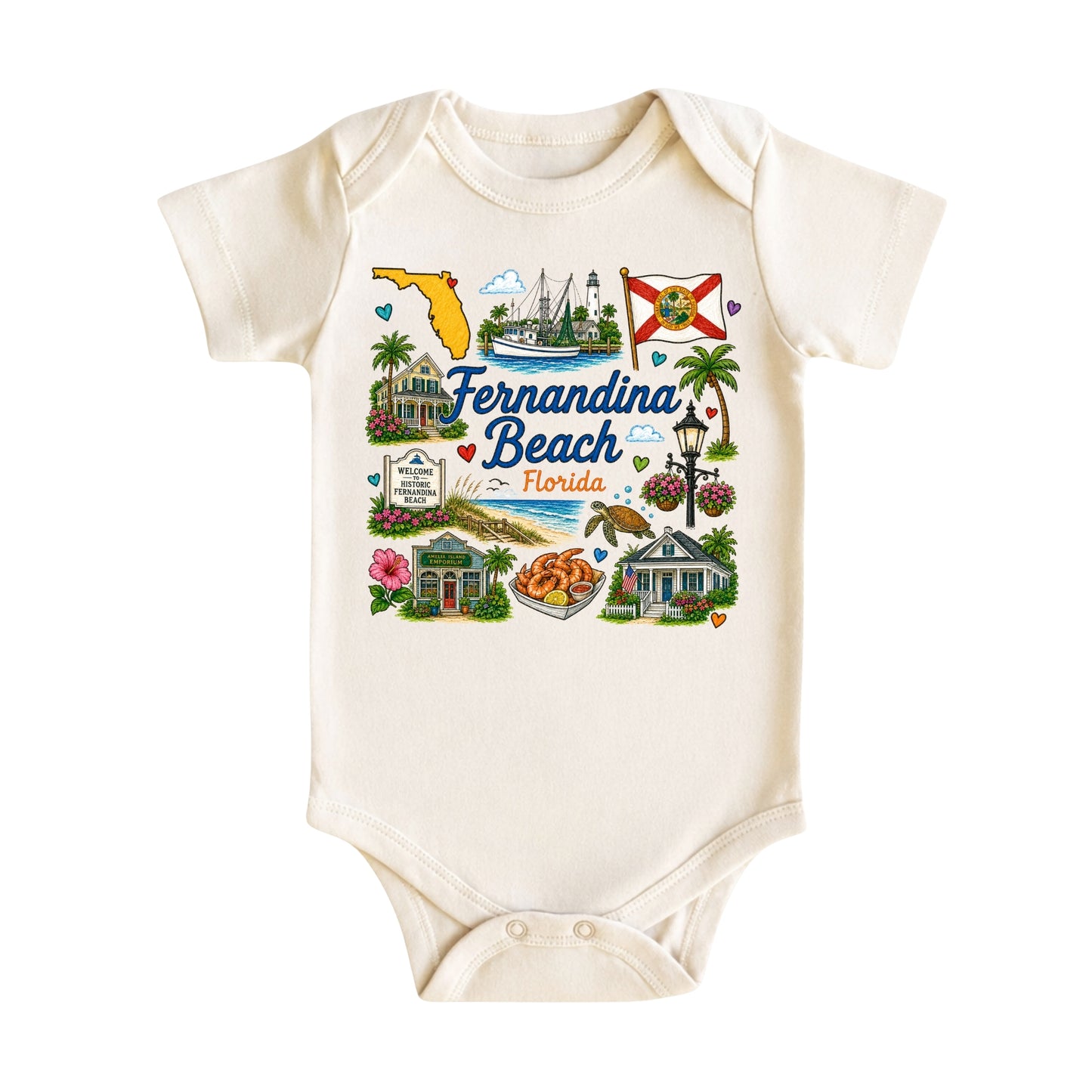 Fernandina Beach Florida Kids T-Shirt