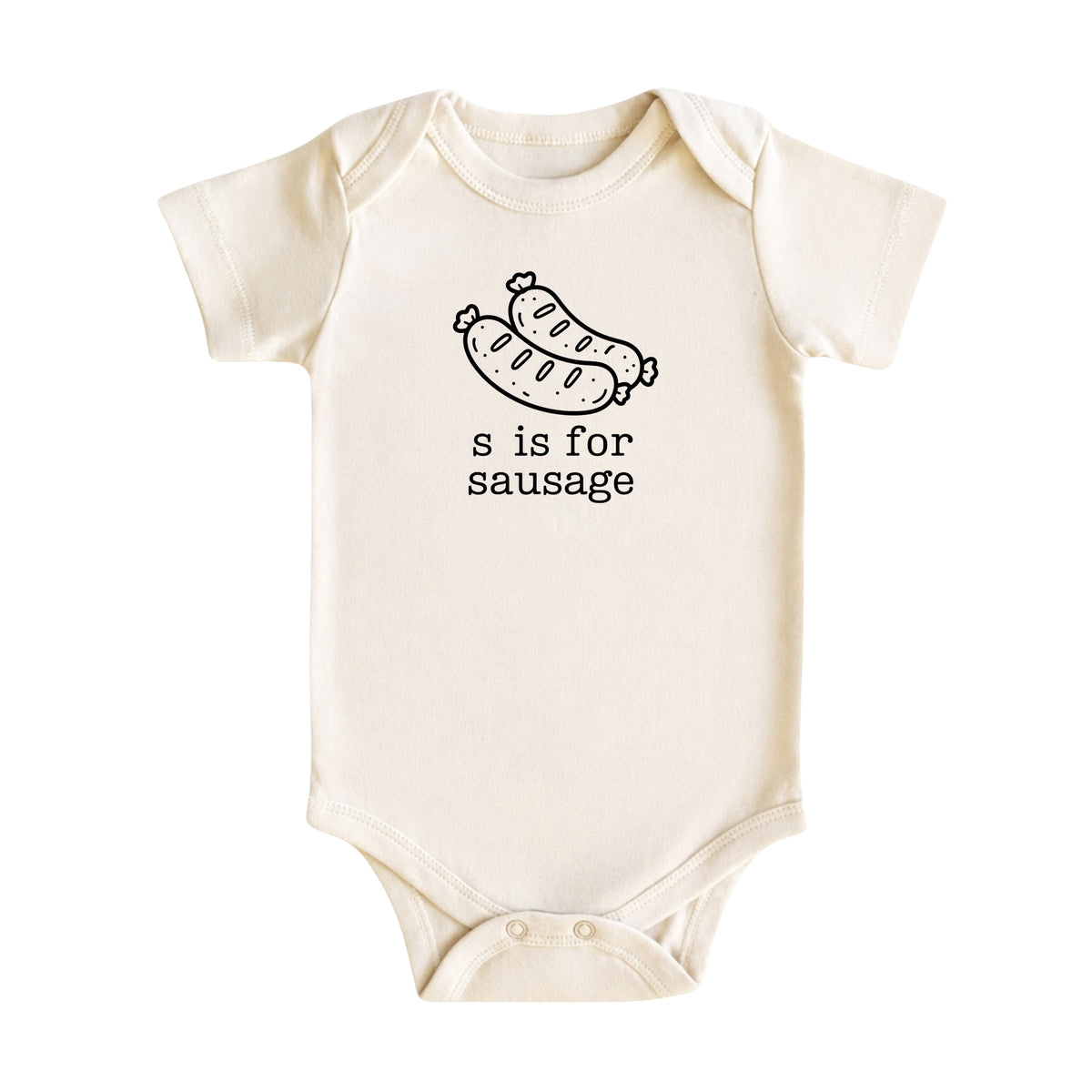 S Is for Sausage Baby Bodysuit