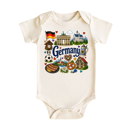 Germany Baby Bodysuit for Boys Girls