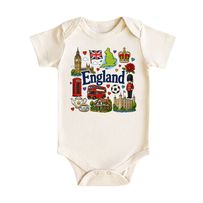 England Baby Bodysuit for Boys Girls