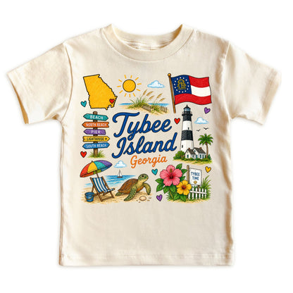 Tybee Island Georgia Baby Bodysuit for Boys Girls