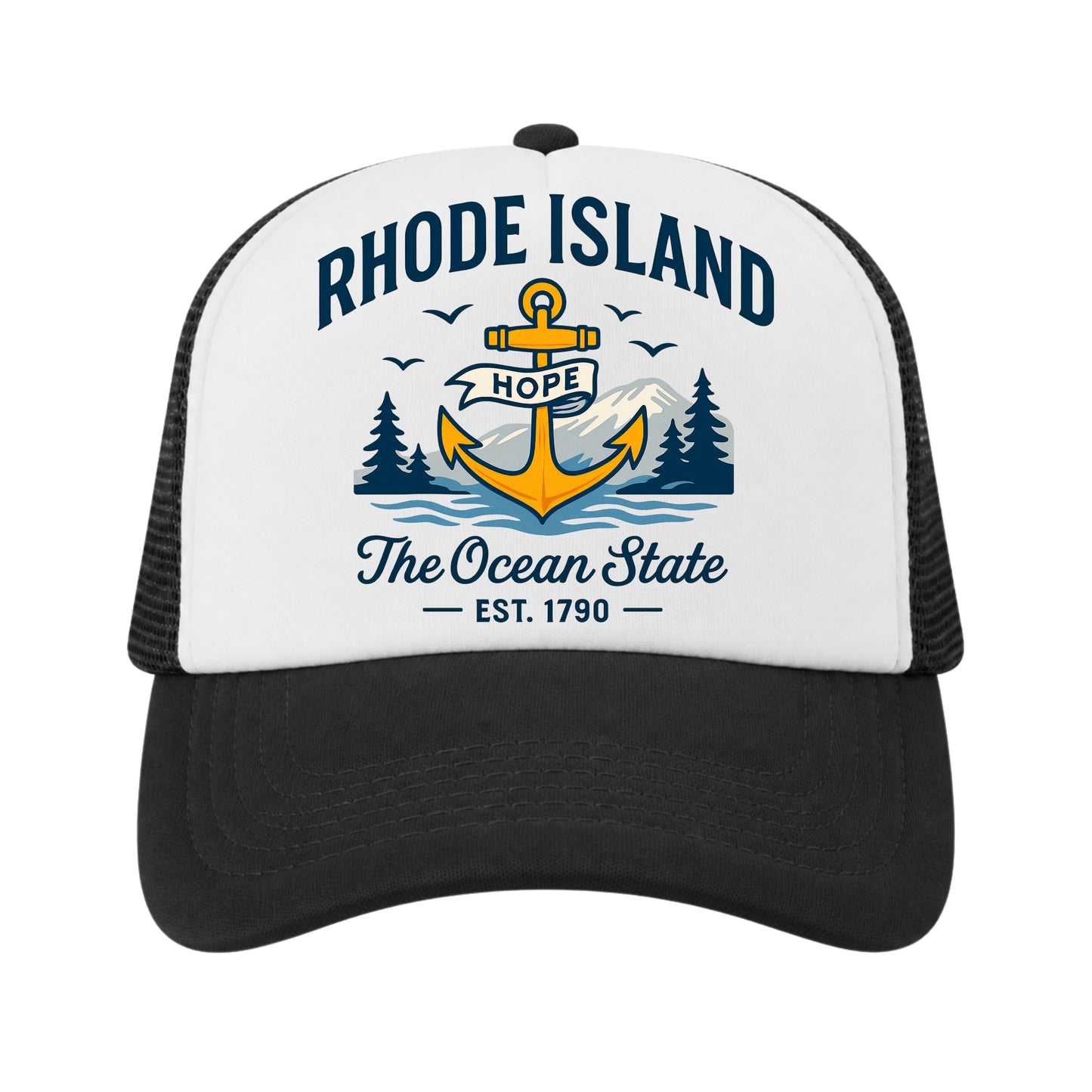 Rhode Island Trucker Hat for Kids & Adults