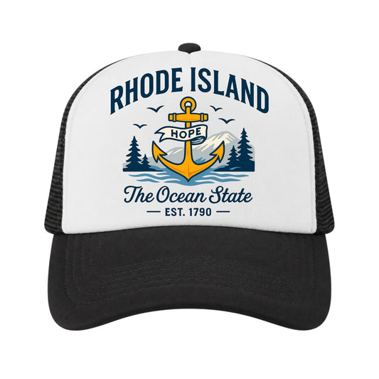 Rhode Island Trucker Hat for Kids & Adults