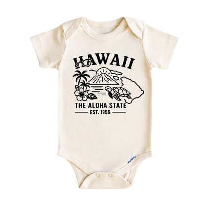 Hawaii Baby Onesie ®, The Aloha State Baby Bodysuit for Boys Girls