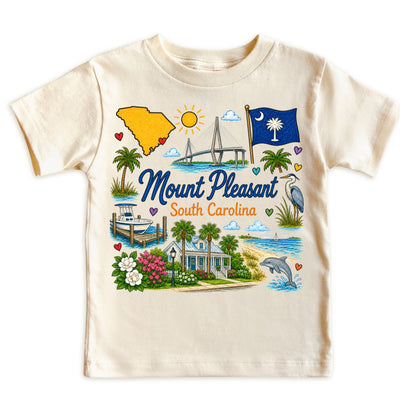 Mount Pleasant South Carolina Baby Bodysuit for Boys Girls