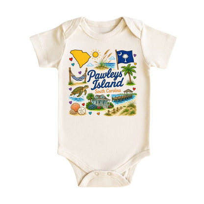 Pawleys Island South Carolina Baby Bodysuit for Boys Girls