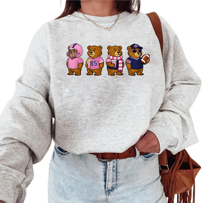 Pink Chicago Football Bear Baby Onesie ®