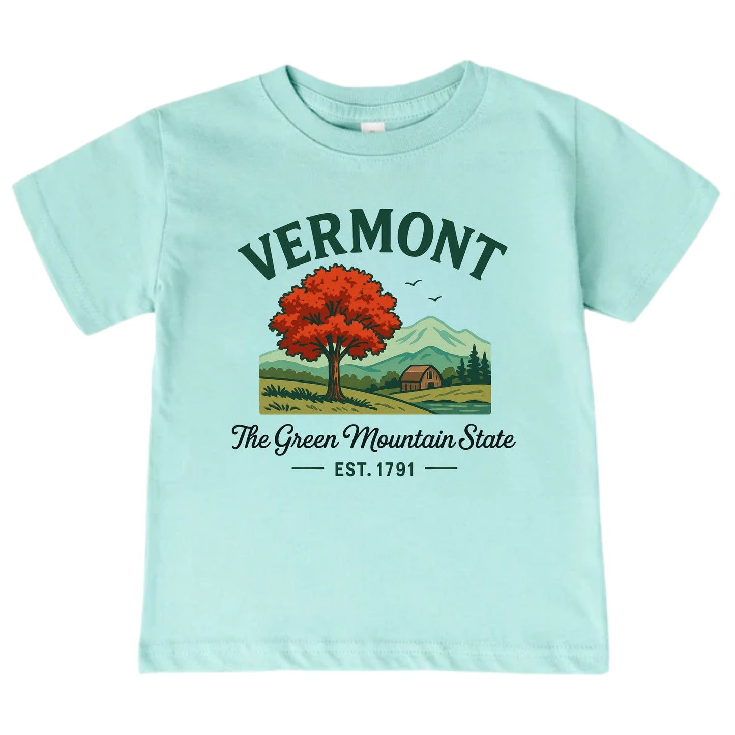 Vermont Vacation Kids Tshirt
