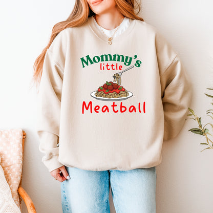 Mommy’s Little Meatball Kids Shirt – Cute Pasta Graphic