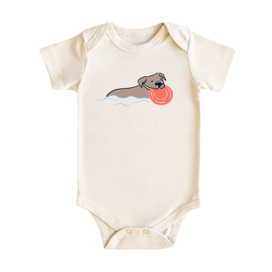 Funny Swimming Dog Baby Bodysuit