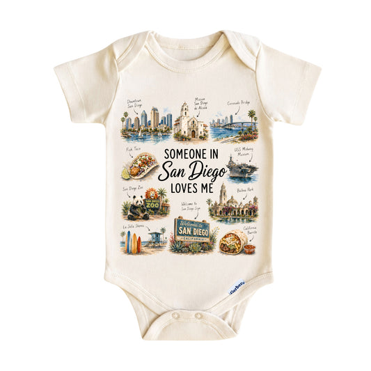 Someone in San Diego Loves Me Baby Onesie ®