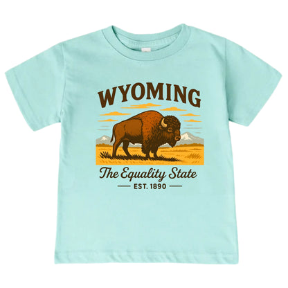 Wyoming Vacation Kids Tshirt