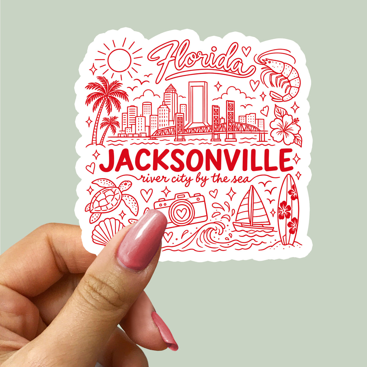 Jacksonville Florida Sticker