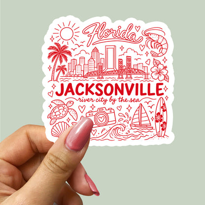 Jacksonville Florida Sticker