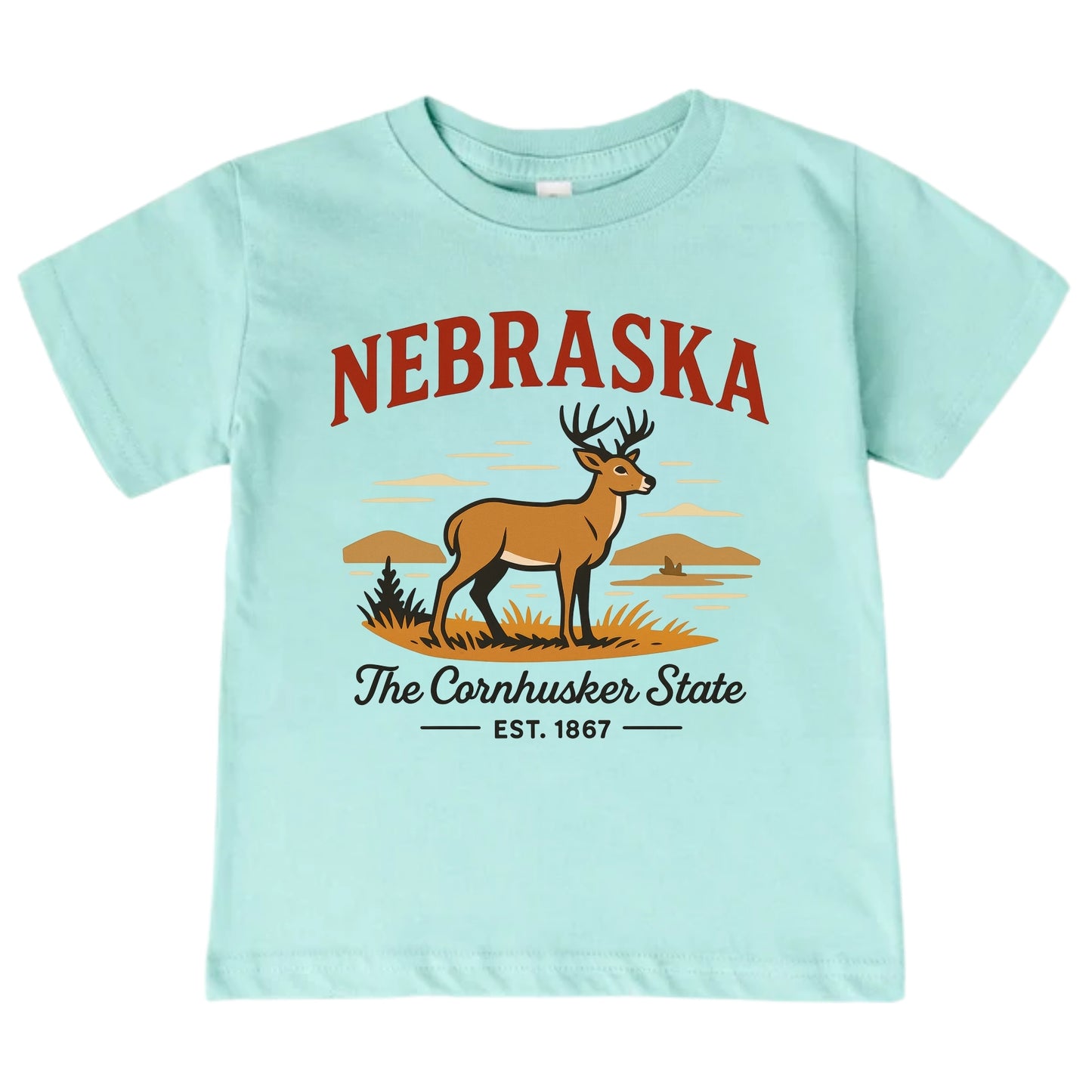 Nebraska Vacation Kids Tshirt