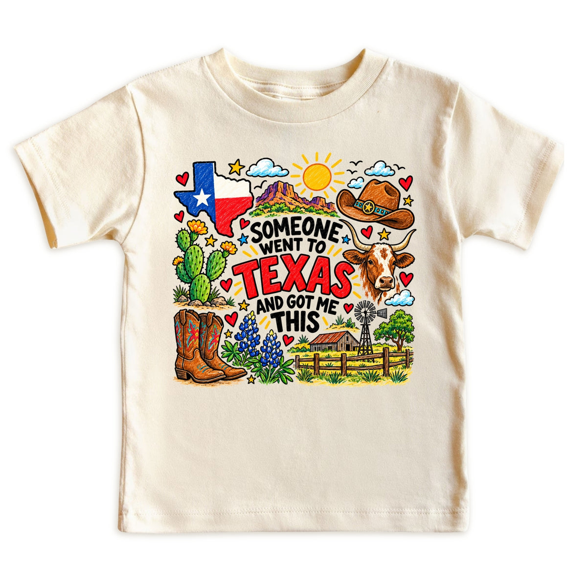 Texas Souvenir Tee for Kids