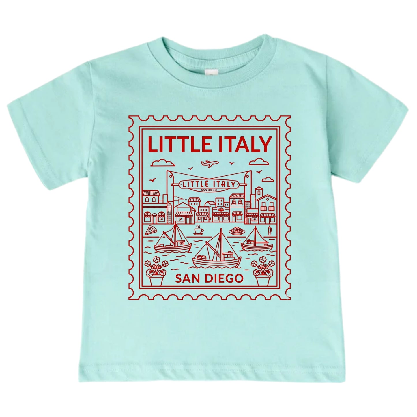 Little Italy San Diego Kids T-Shirt – Local City Gift for Boys and Girls