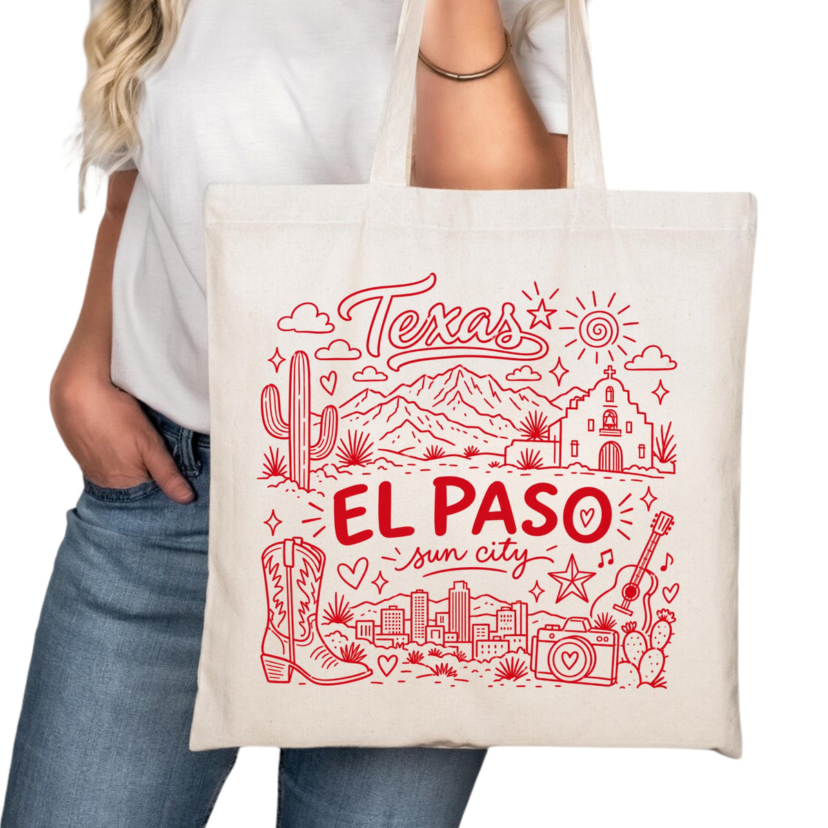 El Paso Symbols Tote Bag